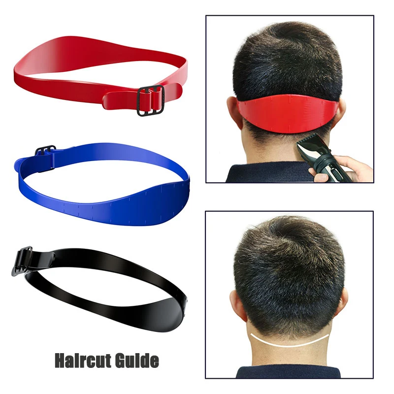 

Home Hair Trimming Home Haircuts Curved Headband Silicone Neckline Shaving Template and Hair Cutting Guide Hair Styling Tool