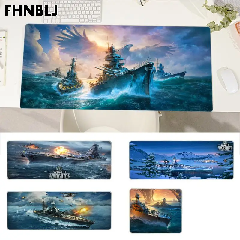 

World of Warship Top Quality Keyboards Mat Rubber Gaming mousepad Desk Mat for L XL game Customized mouse pad for CS GO PUBG