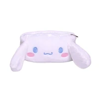 sanrio cute cartoon cinnamoroll girl heart plush hand cosmetic bag sundries storage bag pencil bag gift toy