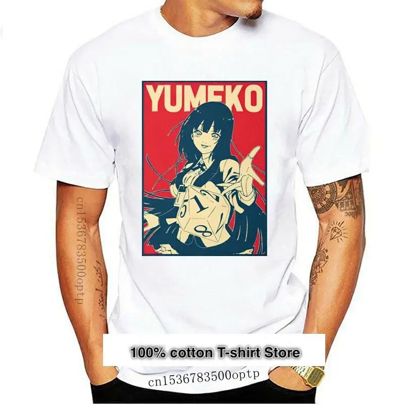 

Yumeko-Camiseta de Jabami Kakegurui para hombre y mujer, camisa de jugador compulsivo de talla grande, Vintage, Harajuku, 100%