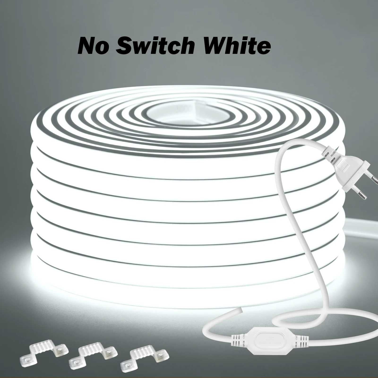 

COB Неоновая светодиодная лента 220В теплый белый 288 светодиодов/м