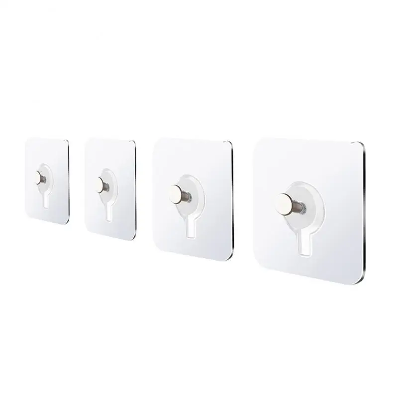 

2/4/5PCS Non-trace Adhesive Adhesive Nails Wall Hooks Punch Free Strong Poster Screw Transparent Photo Frame Hole Hang Kit