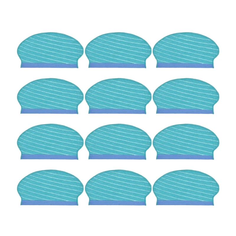 

Best 12 Pcs Mop Cloth Pads Replacement Parts For Ecovacs Deebot OZMO 920 950 T5 T8 T8 AIVI T8 Pure N8 N8+ Plu Robot Vacuums