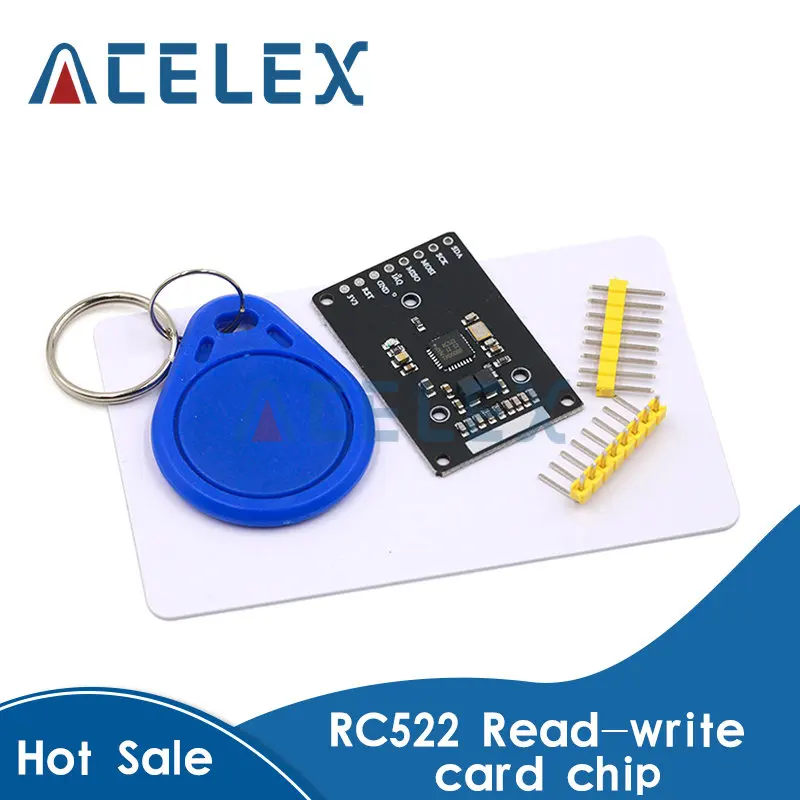 MINI módulo RFID RC522 Kits S50 13,56 Mhz 6cm con etiquetas SPI escribir y leer para arduino uno 2560