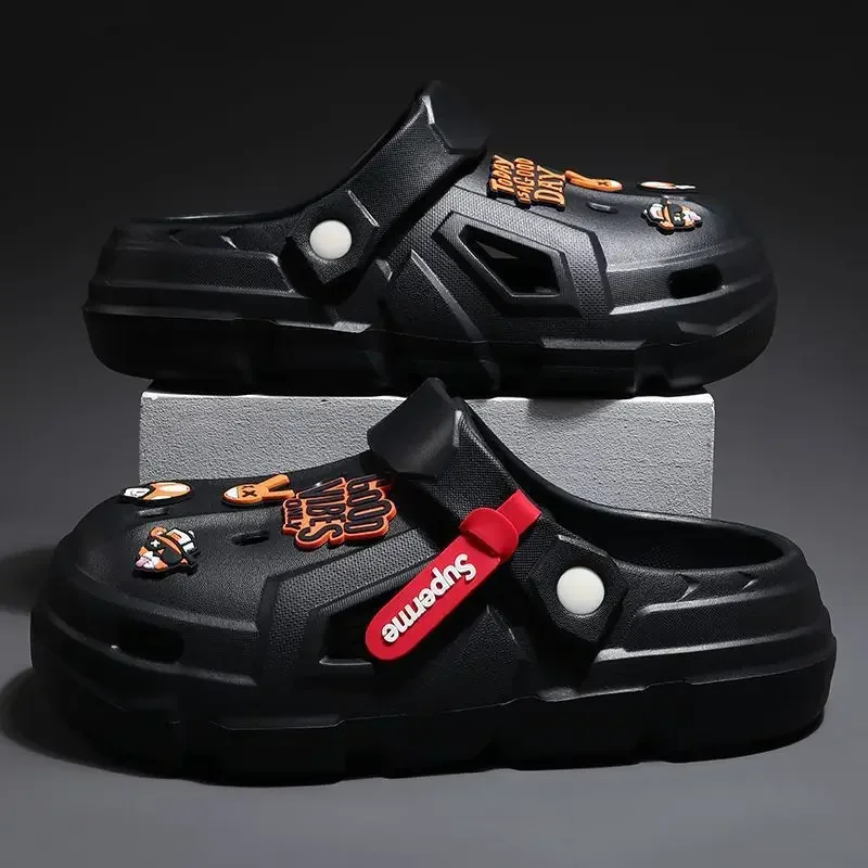 Сандалии Baotou мужские на нескользящей подошве Повседневная пляжная обувь мягкая