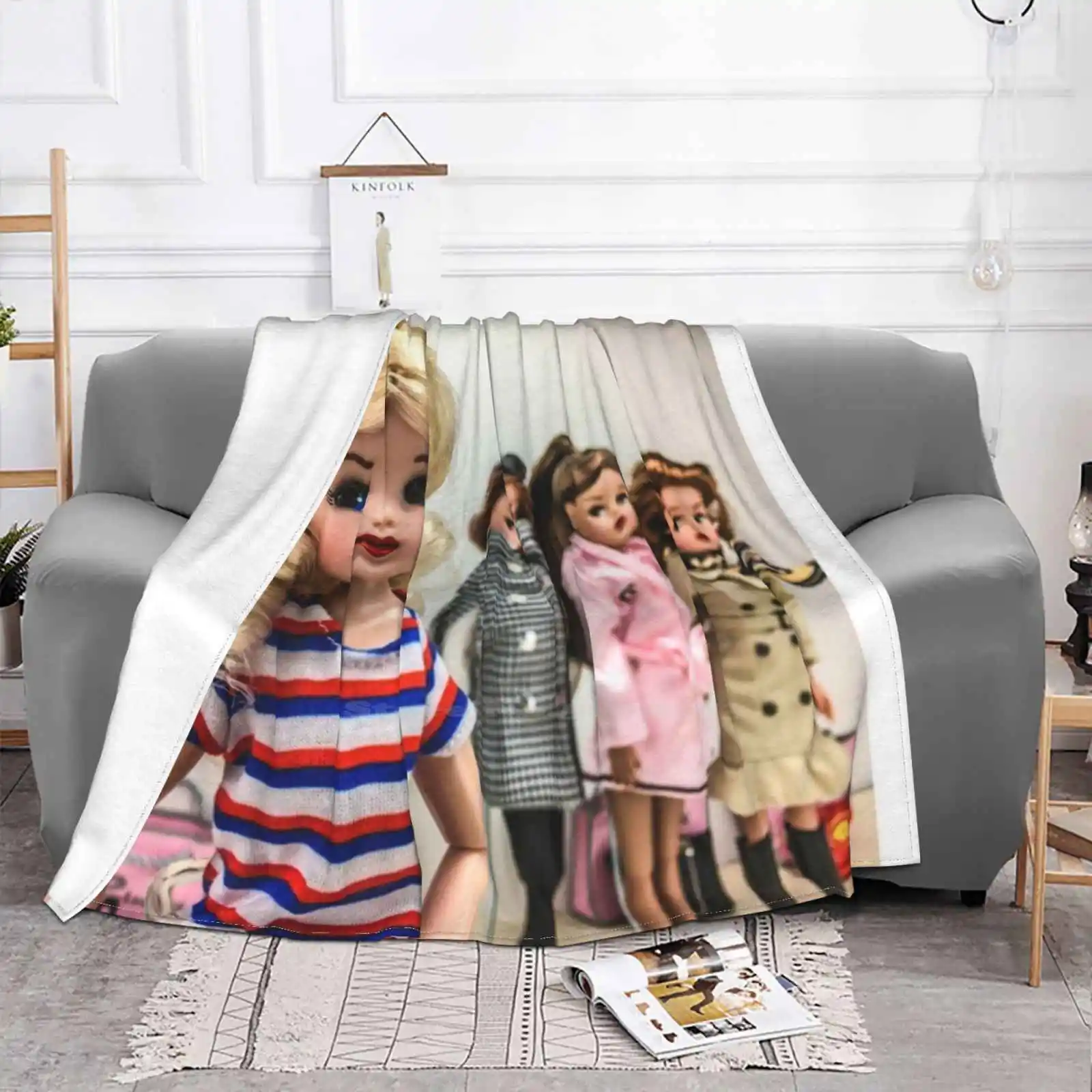 Weekender креативный дизайн легкое тонкое мягкое фланелевое одеяло Sindy куклы игрушки