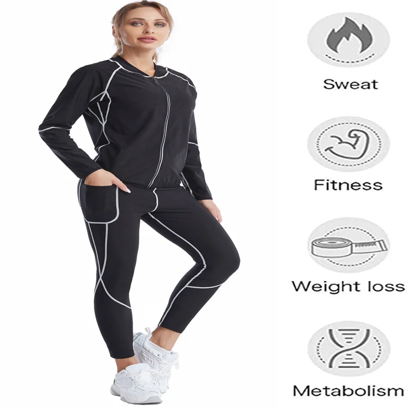 SEXYWG Waist Trainer Sauna Suit Women Shapewear Sweat Shirt Body Shaper Slimming Shirt  for Weight Loss Fittness Blouse