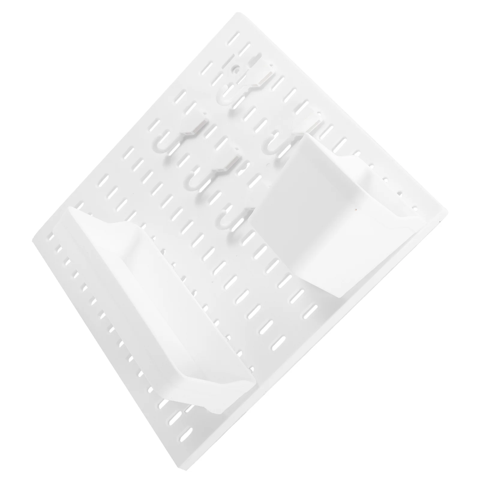 

Pegboard Shelf Wall Organizer Rack Peg Pot Countertop Desk Kit Board Ledge Planter Floating Bathroom Display Bins Makeup