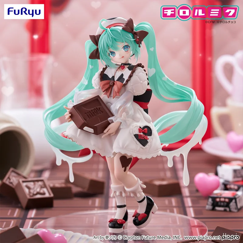 Фото Оригинальная фигурка Hatsune Miku Trio-Try-iT от Furyu, аниме-модель, игрушка, подарок №2