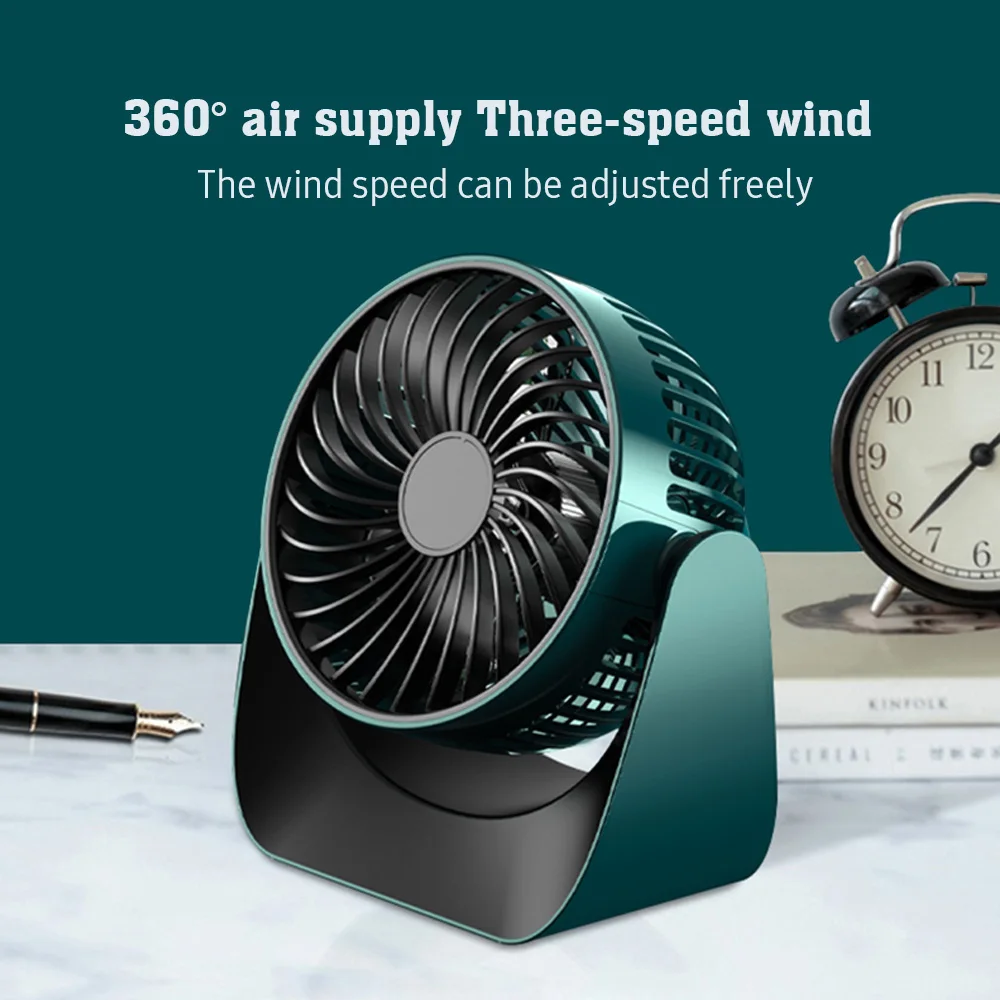 

New USB Mini Fan Portable Air Conditioning Air Cooler Desktop Rechargeable Fan Cooling for Student Dormitory Silent Wireless Fan