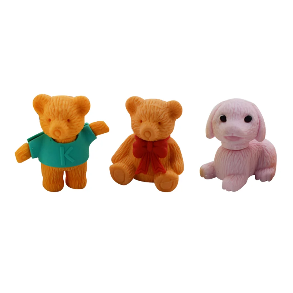 

30 Random Erasers Assorted Animal Novelty Realistic Puzzle Erasers for Carnivals School