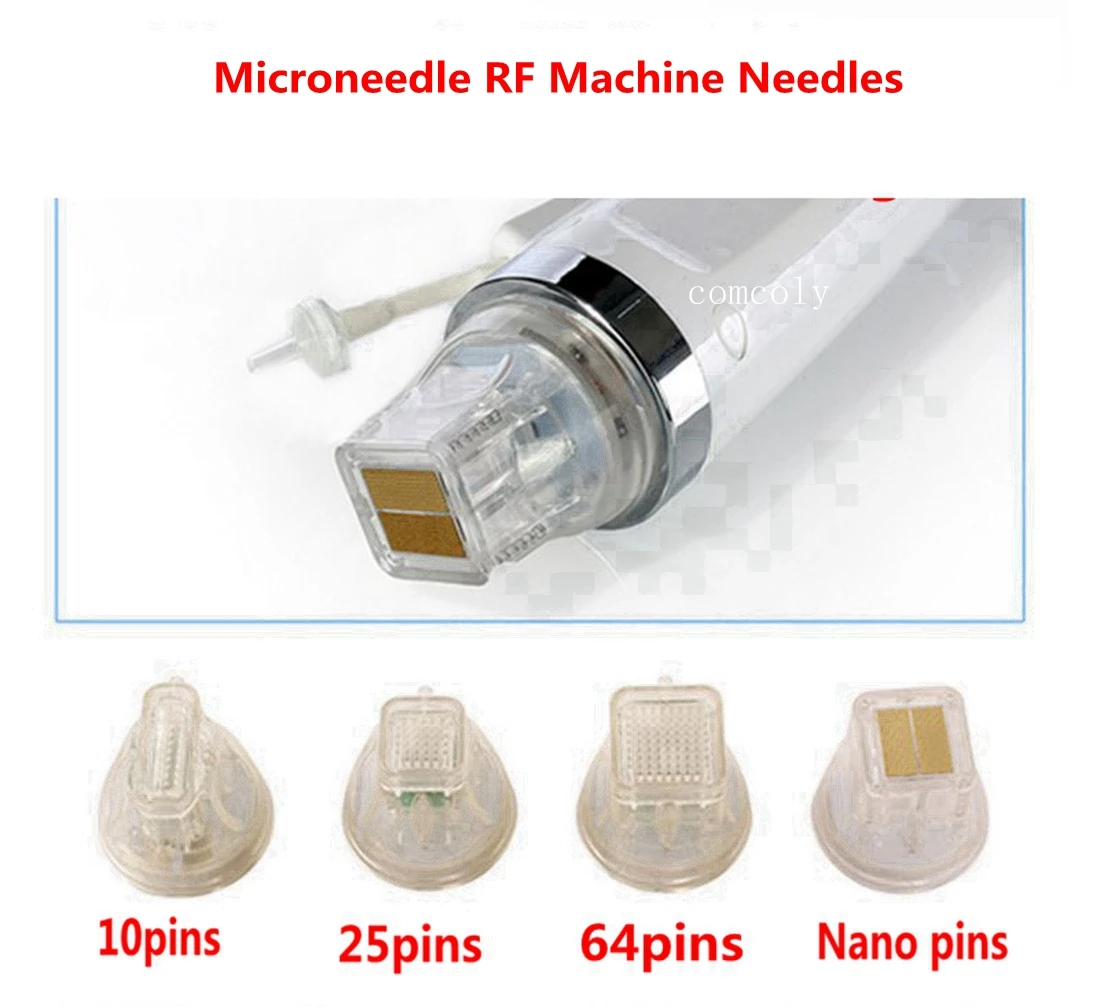 

Insulated Microneedle RF Machine Needles 10 Needles, 25 Pins, 64 Pins, Nano pins Fractional RF Microneedle Skin Beauty Machine