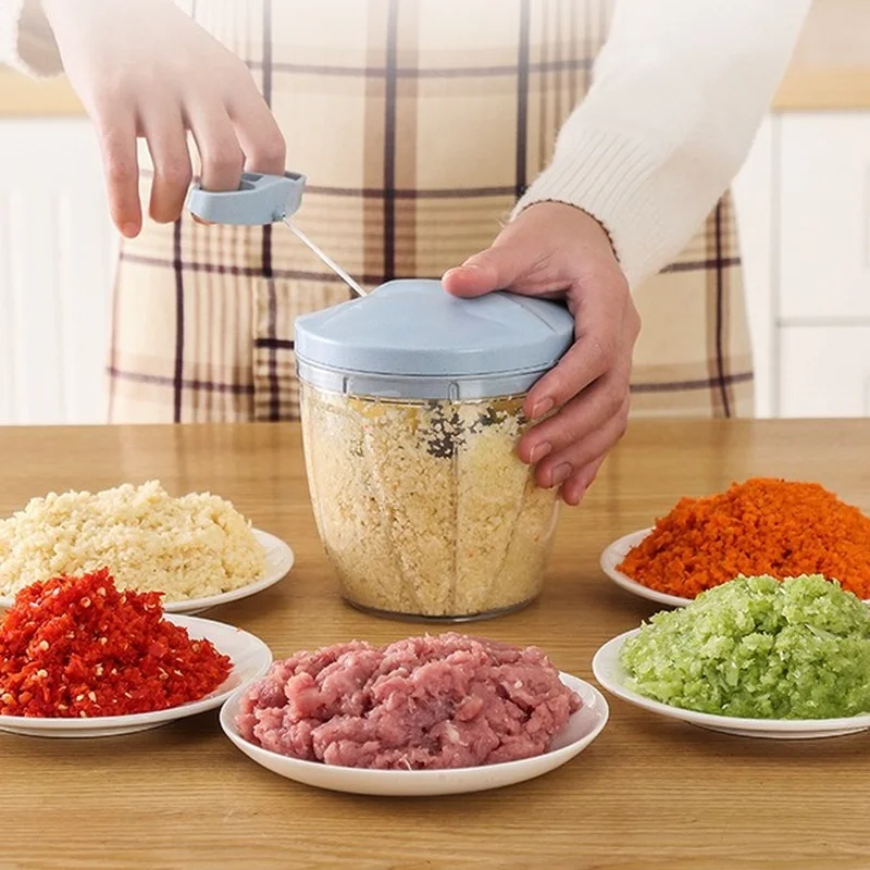 

Powerful Manual Meat Grinder Hand-power Food Chopper Mincer Mixer Blender to Chop Meat Fruit Vegetable Nuts Shredders