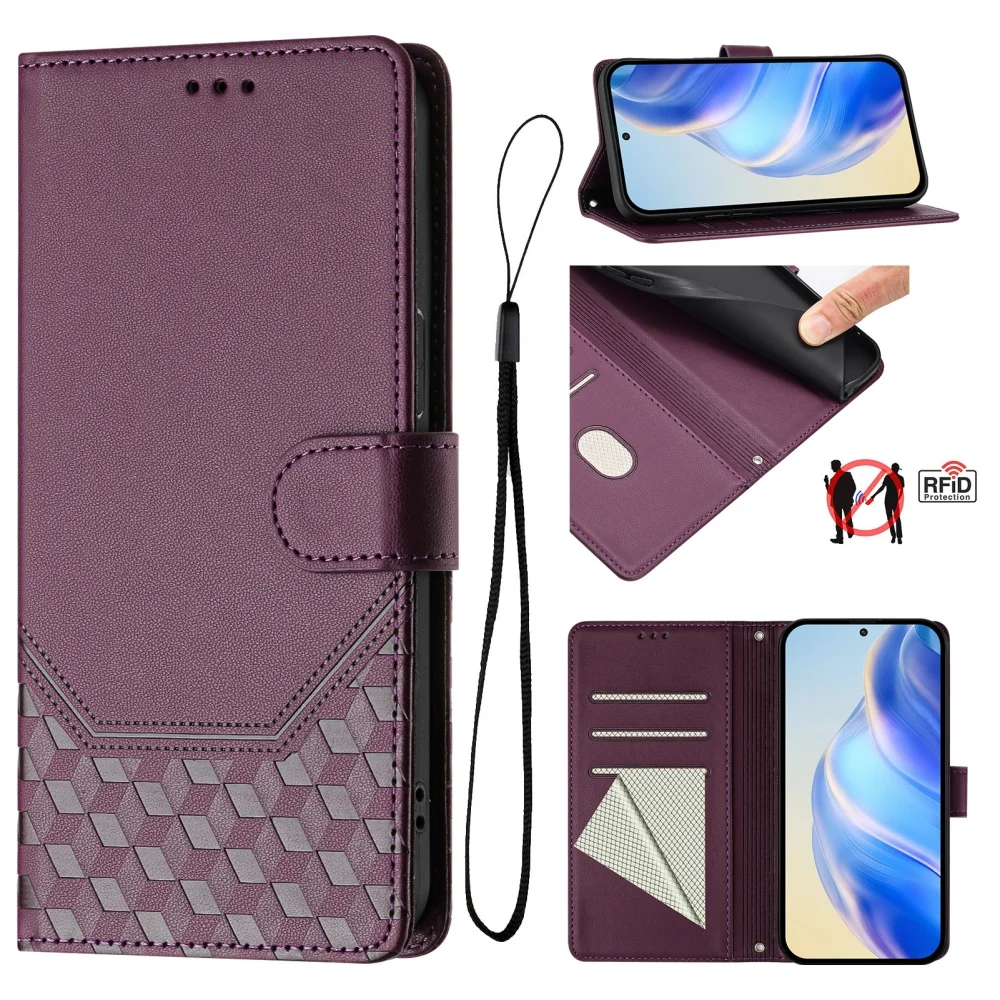 Фото Кожаный чехол-книжка с 3D-узором и слотом для карт для Huawei Honor X5C X6C X8C X6B X7A X8 X8B X9C X30 X40 X40i №3