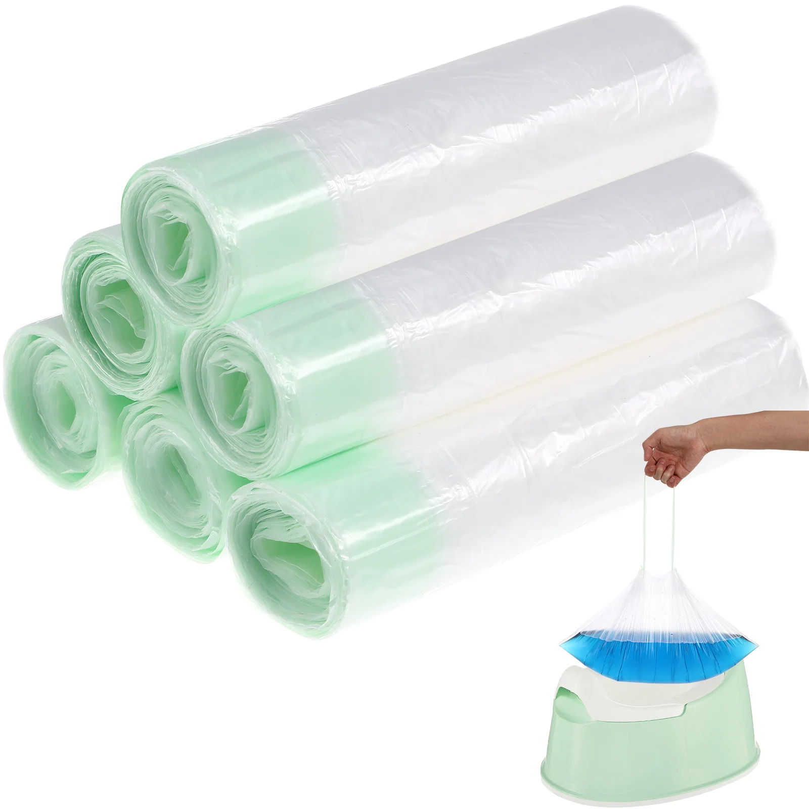 

50Pcs Travel Liners Portable Training Toilet Bin Bags for Kids