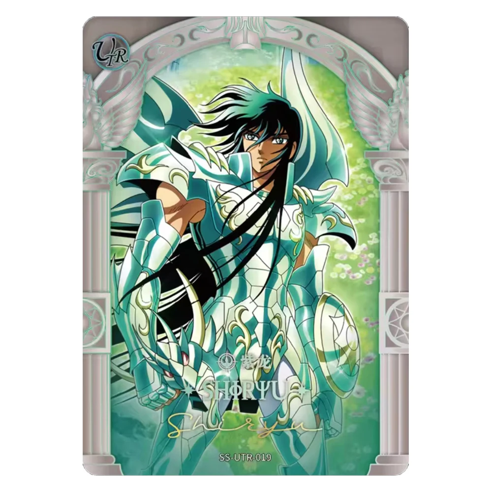 Фото Saint Seiya KAYOU UTR Shiryu Hyoga Ikki Thanatos Hypnos Pandora Laser Rainbow Коллекционная карта Рождественский подарок на день рождения для мальчиков №2