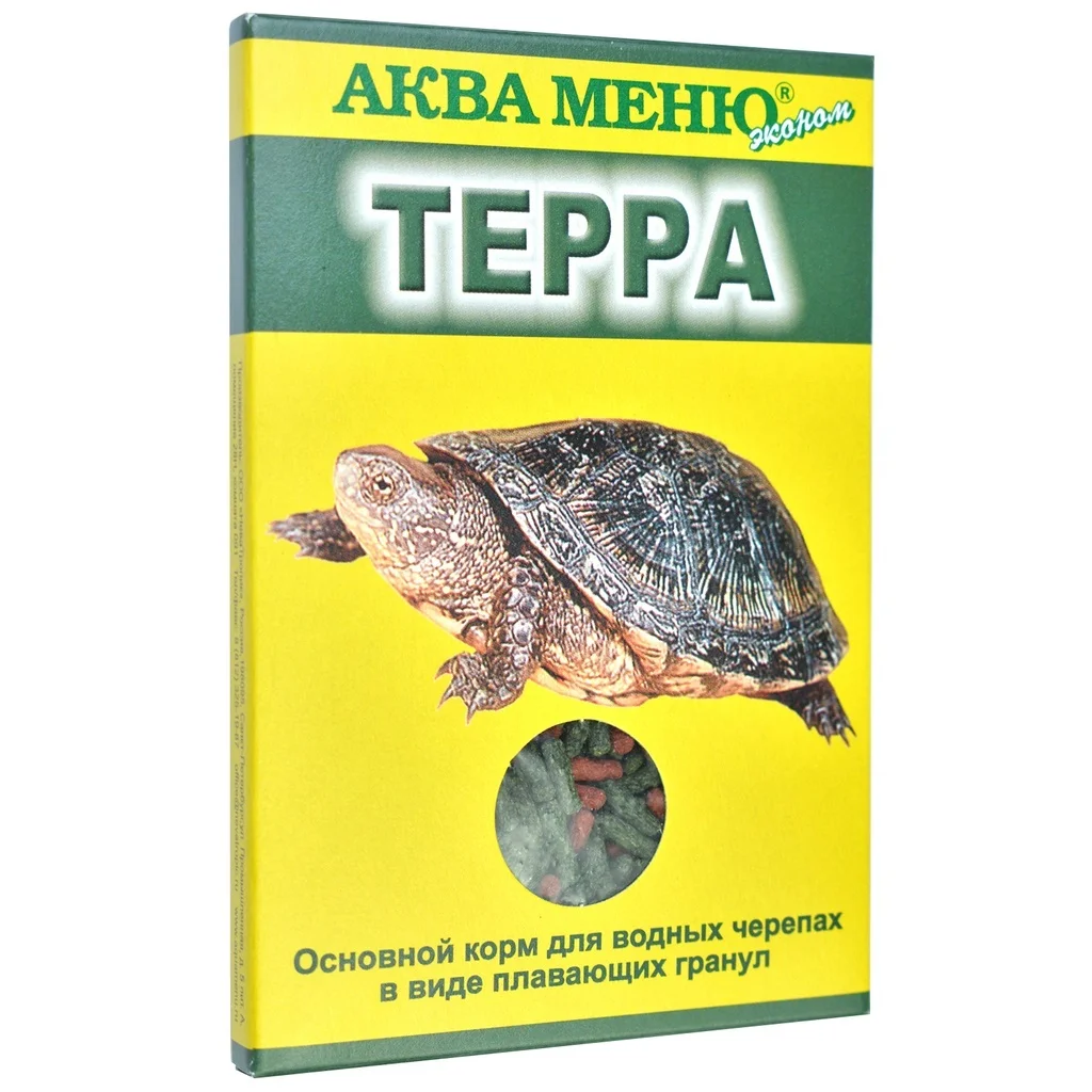 6 PCs Feed main Aqua menu Terra 15g for water turtles in the form of floating granules | Fish Food