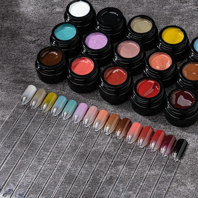 Ombre Mud Pat Painting Гель-краска Гель для рисования ногтей без струящегося градиента