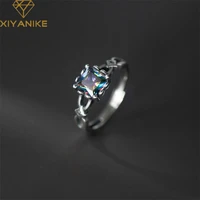 xiyanike vintage thai silver square zircon open cuff finger rings for women girl new fashion jewelry gift party %d0%ba%d0%be%d0%bb%d1%8c%d1%86%d0%be %d0%b6%d0%b5%d0%bd%d1%81%d0%ba%d0%be%d0%b5