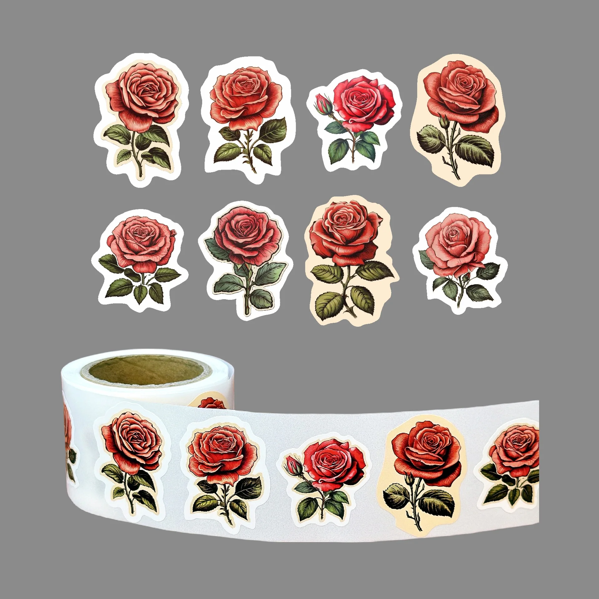 

Ретро наклейки розы Coliky