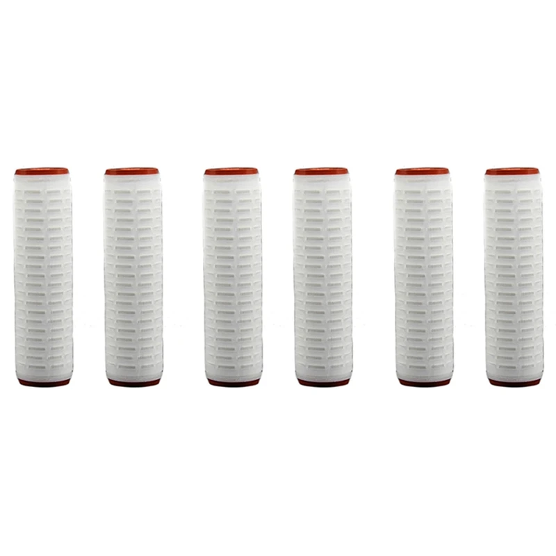 

Hot YO-6Pcs 10 Inches 0.2 Micrometre Water Filter Parts Make Wine Tool PP Cotton Membrane Wine Water Filter Cartridge