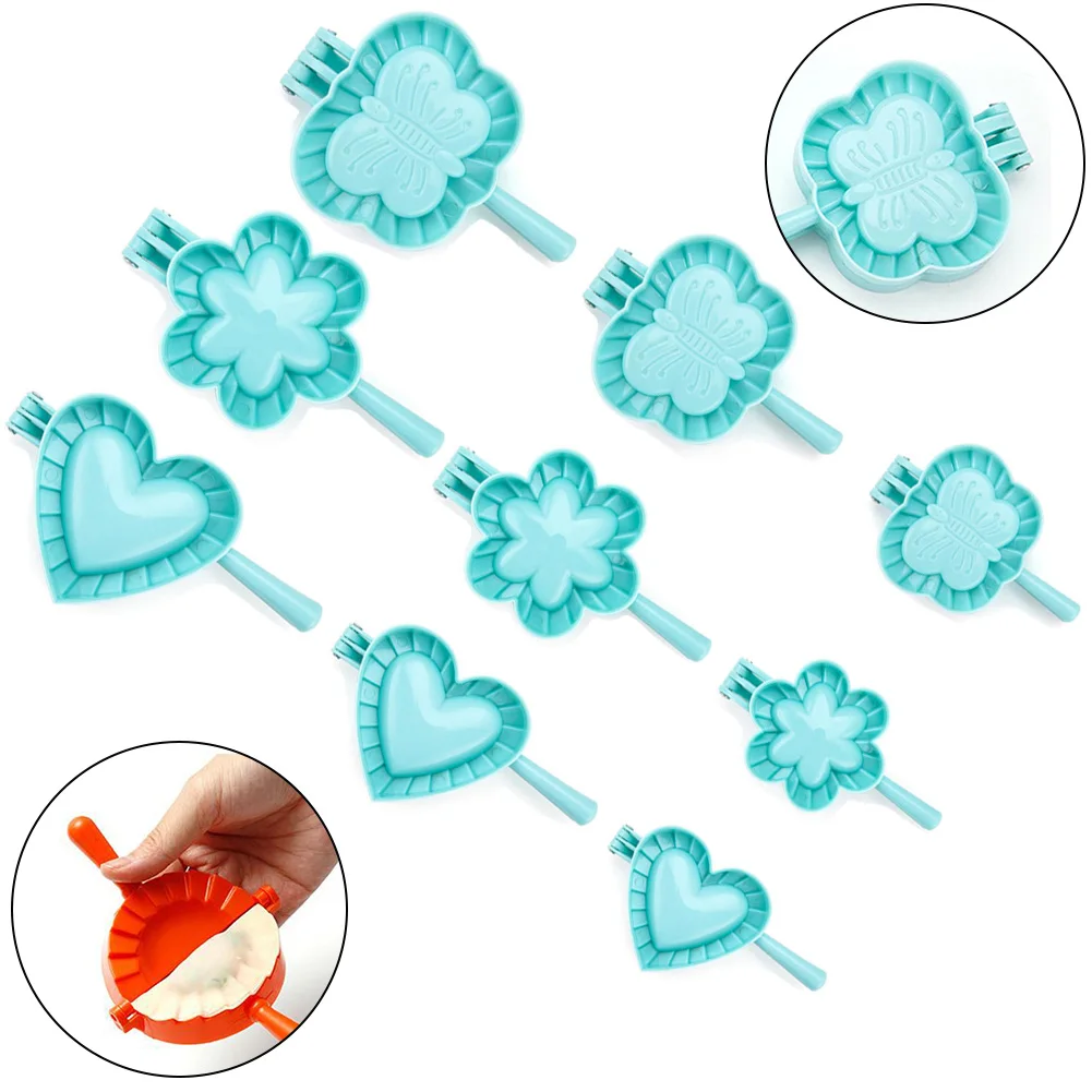 

3 Model Kitchen Dumpling Maker Mold Heart Butterfly Flower Shape DIY Dumplings Making Dough Press Pie Dumpling Ravioli Mold
