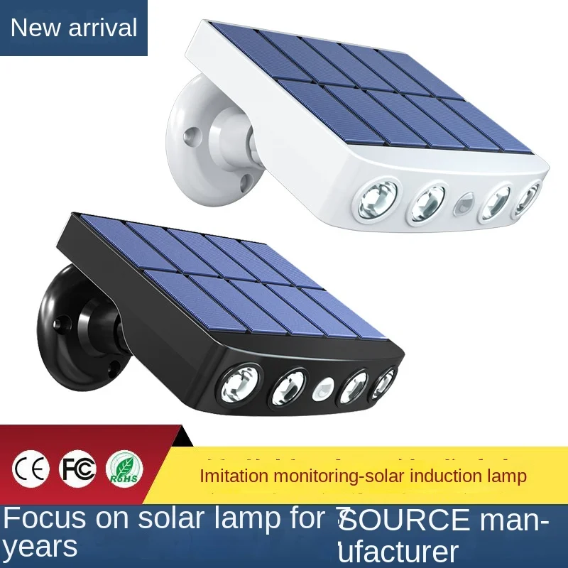 

New Solar LED Inductive Lamp Outdoor Home Garden Lawn Garden Wall Lamp Rural Outdoor Lighting Inductive Monitoring Street Lamp
