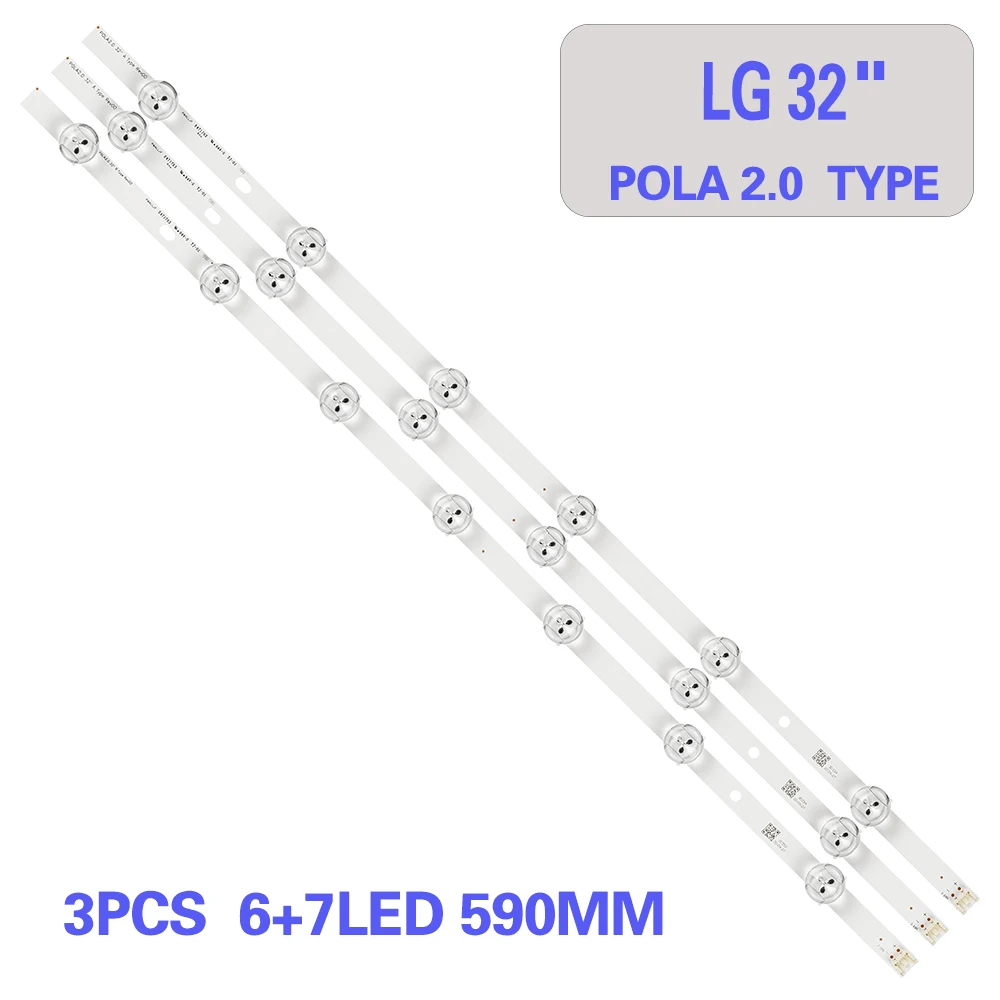 

LED Backlight Strip 6+7 Lights for LG 32" TV POLA 2.0 POLA2.0 32 HC320DXN-VSFP4-21XX LG32LN5100 32LN545B 32LN5180 32LN540B
