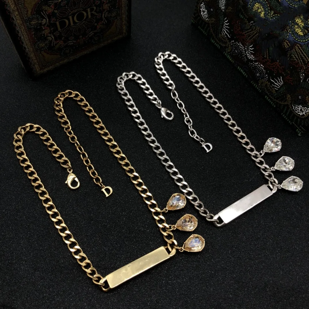 

European and American new crystal pendant necklace