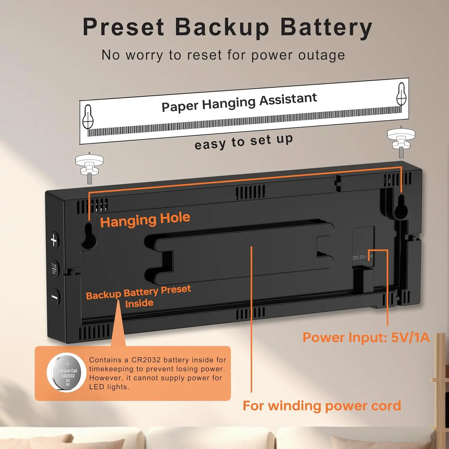 Большие цифровые настенные часы с дистанционным управлением электронный