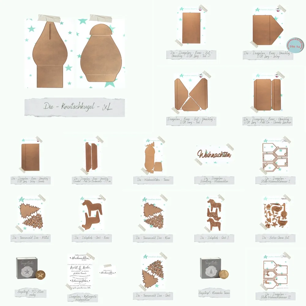 Рождественские металлические штампы и для DIY Скрапбукинг Фотоальбом Лось