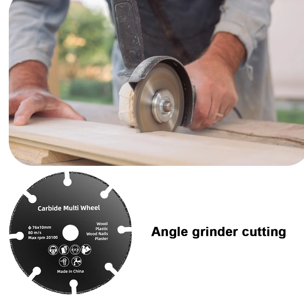 

76MM/2.99INCH Cutting Saw Blade Sanding Grinding Wheel Cut Blades Rebar Stainless Steel Iron Grinding Disc for Angle Grinder