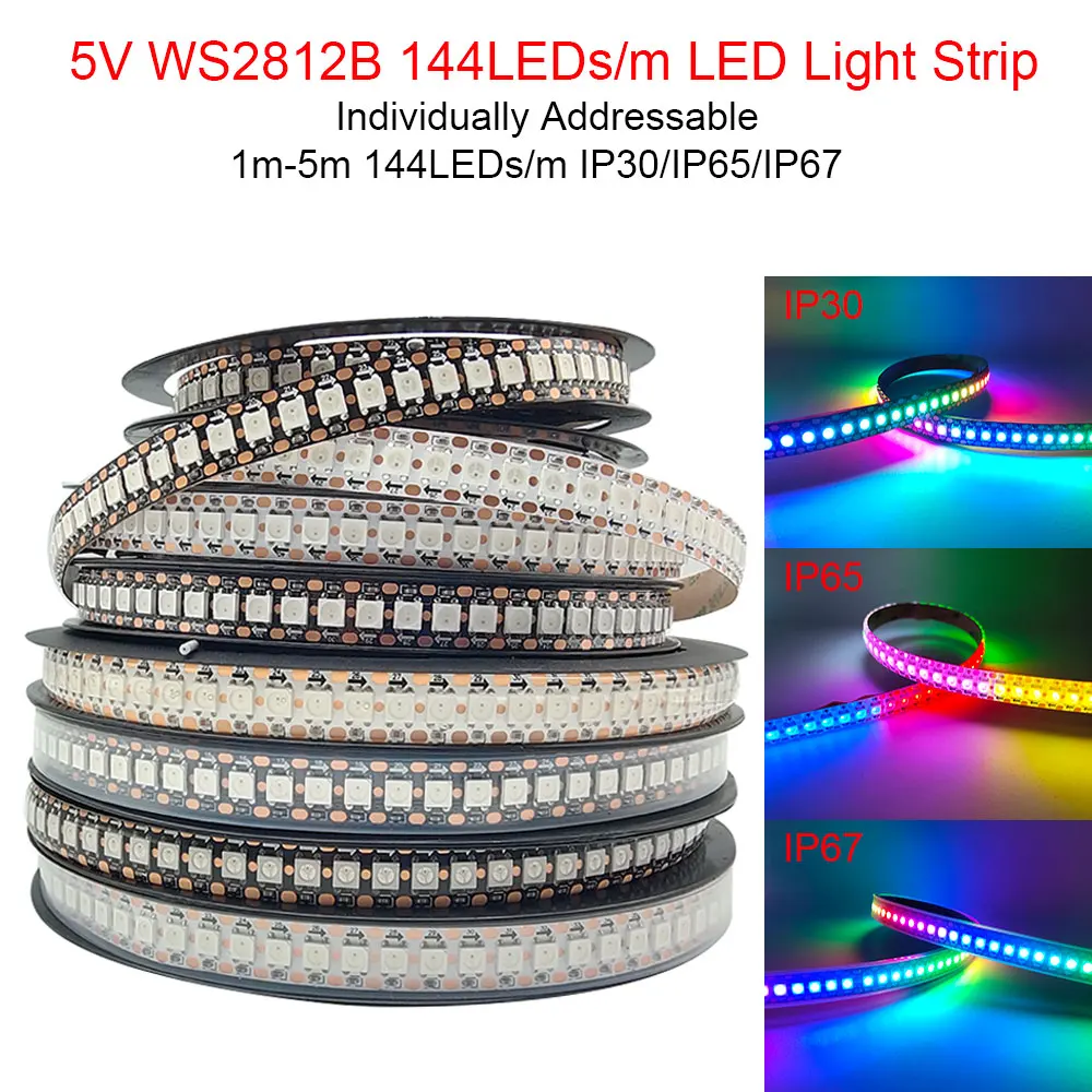 

Kerwollor светодиодная лента WS2812B 1-5 м