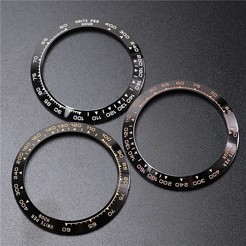 Ceramic Gold Coating Watch Bezel Insert for Daytona 116500 116518 40mm Dial Watch ring Luxury Replace Accessory Clean Factory