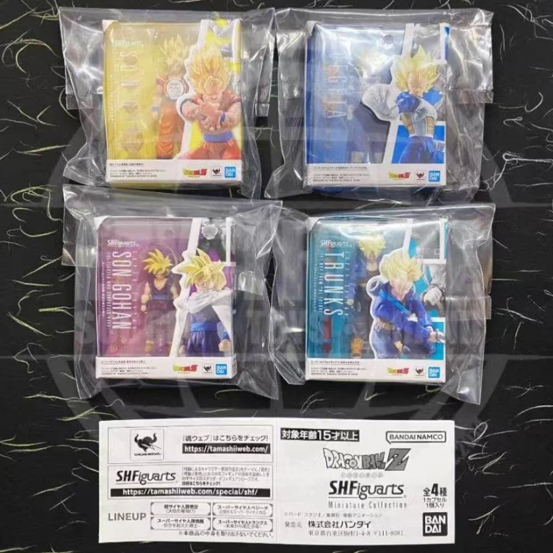 Фото Bandai Dragon Ball S.H.Figuarts Миниатюрная коллекция Son Goku Vegeta Gohan Future Trunks Ssj Аниме Фигурки Коллекционная игрушка в подарок №5