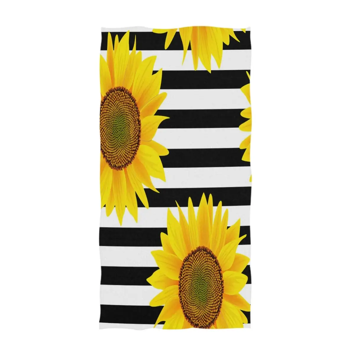 

Sunflowers Beach Towels Absorbent Soft Towels Large Decorative Bath Towels Multipurpose for Bathroom Kitchen Gym Yoga Camping