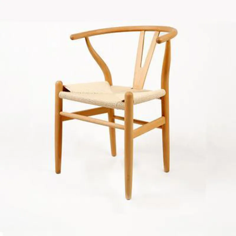 

Y Chair Solid Wood Nordic Simple Modern Dining Chair Armback Domestic Wooden Furnitures Chinese Mobile Rattan Book Luxury