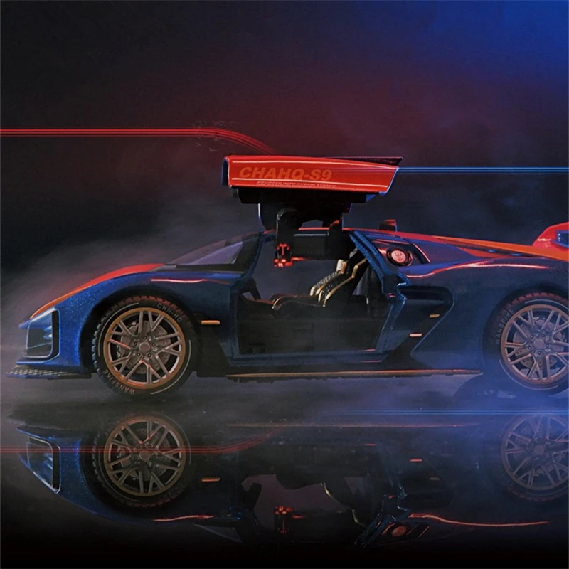 Модель спортивного автомобиля HONGQI S9 из сплава литой металлический гоночный