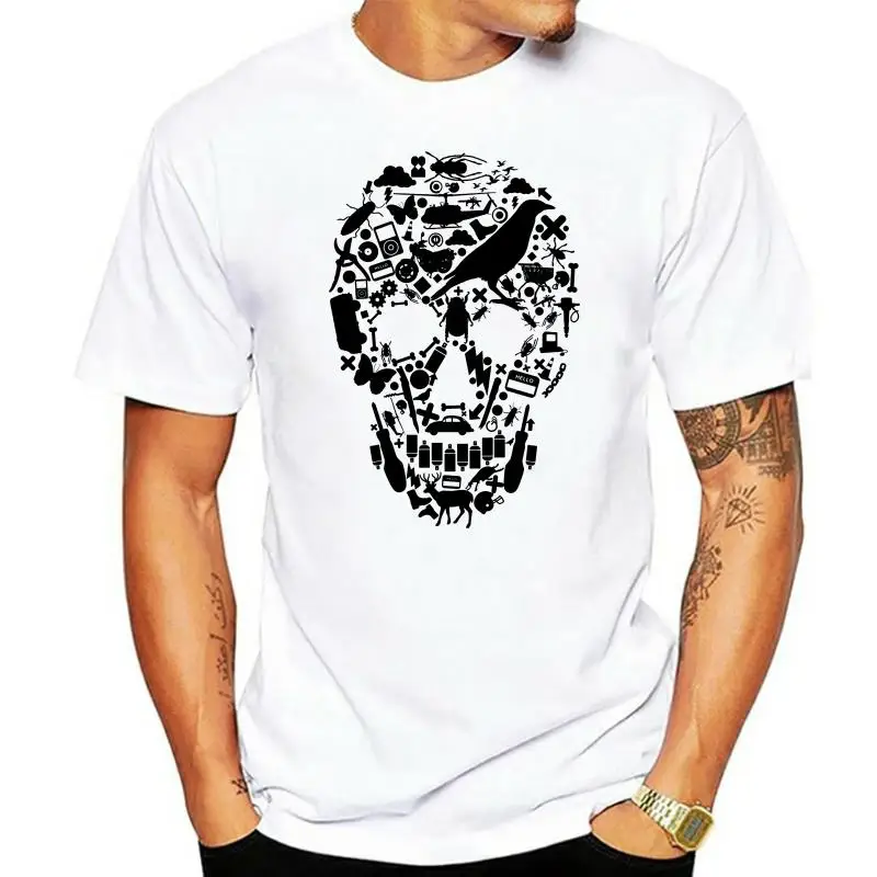 

Summer womens T Shirt 2022 New Fashion skull T Shirt womens Clothing Short Sleeve Casual 100% cotton streetwear female Top Tee