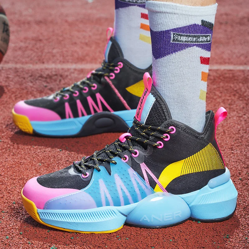 

Баскетбольные кроссовки унисекс, дизайнерские спортивные кроссовки для мальчиков, дышащая баскетбольная тренировочная обувь, высокие баскетбольные кроссовки
