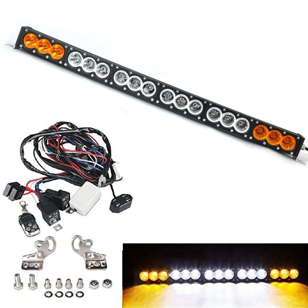 Автомобильные аксессуары изогнутая беспроводная панель 32 дюйма 180 Вт янтарного и