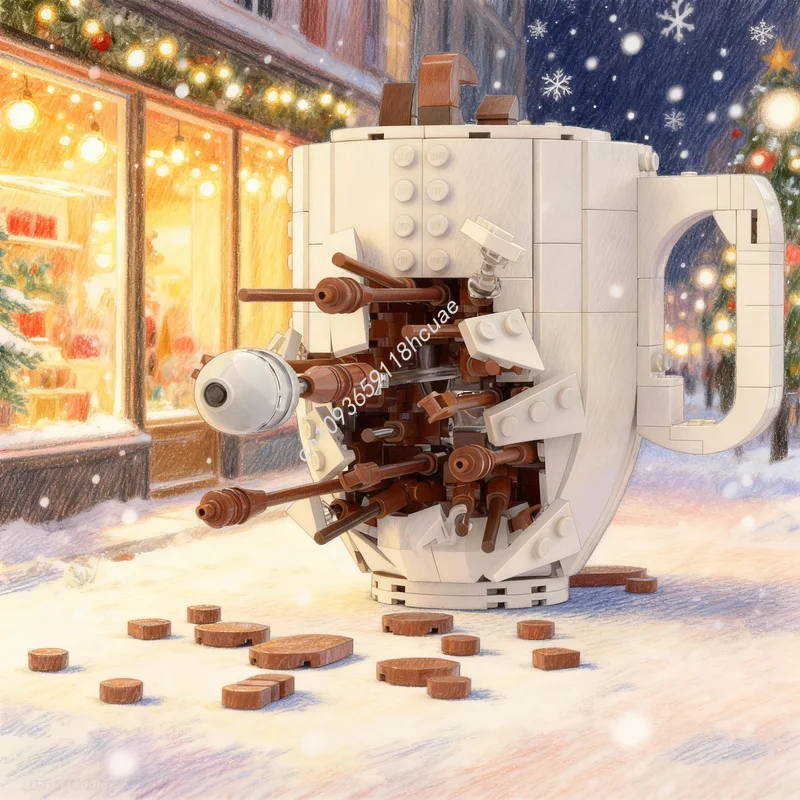 Фото 459 деталей MOC MUG BULLET, конструктор, сборная модель, рождественский подарок, игрушка для самостоятельной сборки, креативная развивающая игрушка для детей, строительные блоки №1