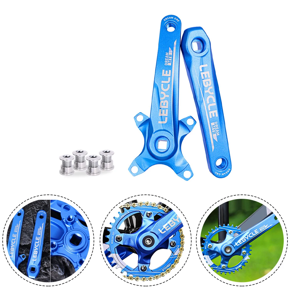 

MTBBike Square Hole Crank Modified Large Roulette Cranksets Sprockets With Screws Mountain Bicycle Cycling Accessories Parts