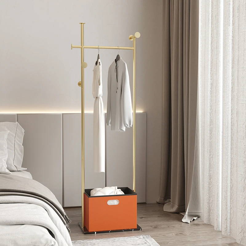 

Bedroom Portable Clothes Rack Metal Golden Place Saving Clothes Rack Minimalist Aesthetic Burro Ropa Perchero Home Eccessories