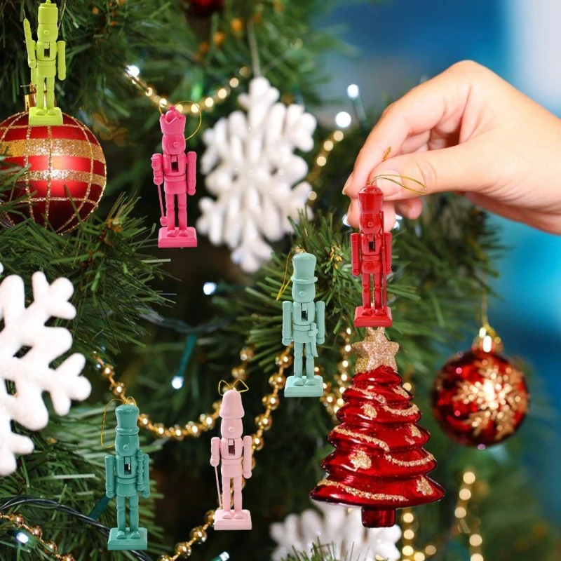 6 шт. деревянные подвески для украшения ёлки 12 5 см