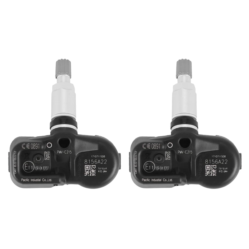 

433Mhz Tire Pressure Monitoring System (Tpms) Sensor For Toyota Camry Chr Corolla 42607-48020(2 Pcs)
