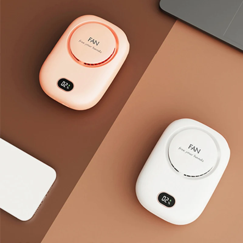 Портативный USB-перезаряжаемый Вентилятор Eoevir С Безлопастным Дизайном PowerDisplay