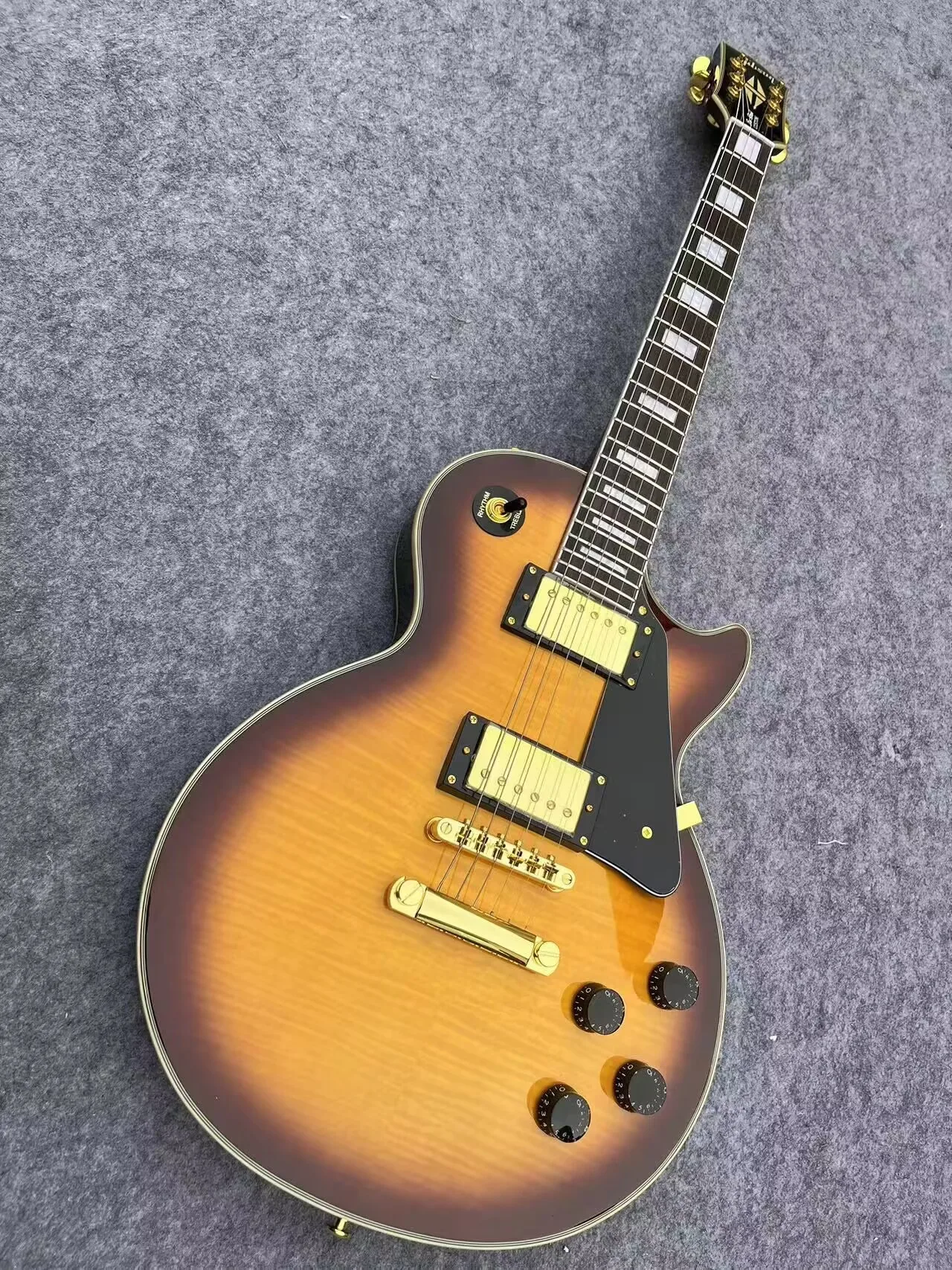 

Send in 3 days Flame Maple Top G Les Standard Brown LP Paul Electric Guitar in stock ERHUM