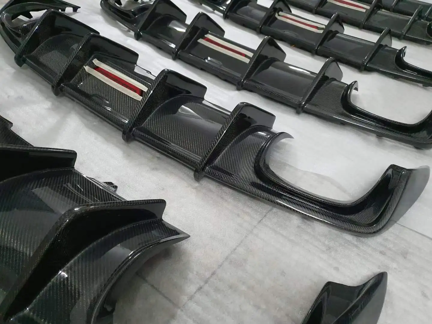 аксессуары для автомобильного диффузора из настоящего углеродного волокна A5-SLINE