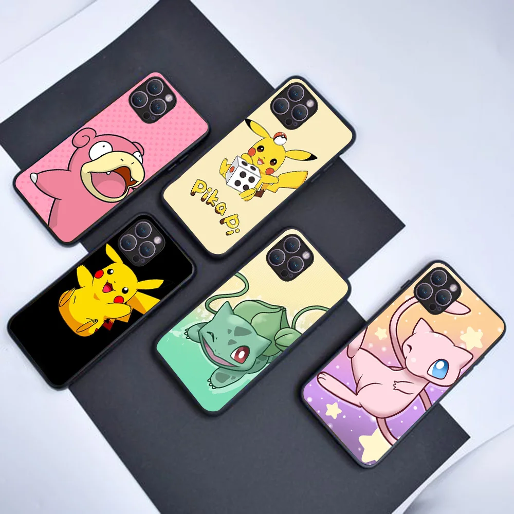 Черный чехол B-53 Cute Pokemon для Realme C55 C35 C30S C30 X50 GT Neo2 Master C53 C33 Narzo 20 50i 50 30A Pro 50A Prime 5G